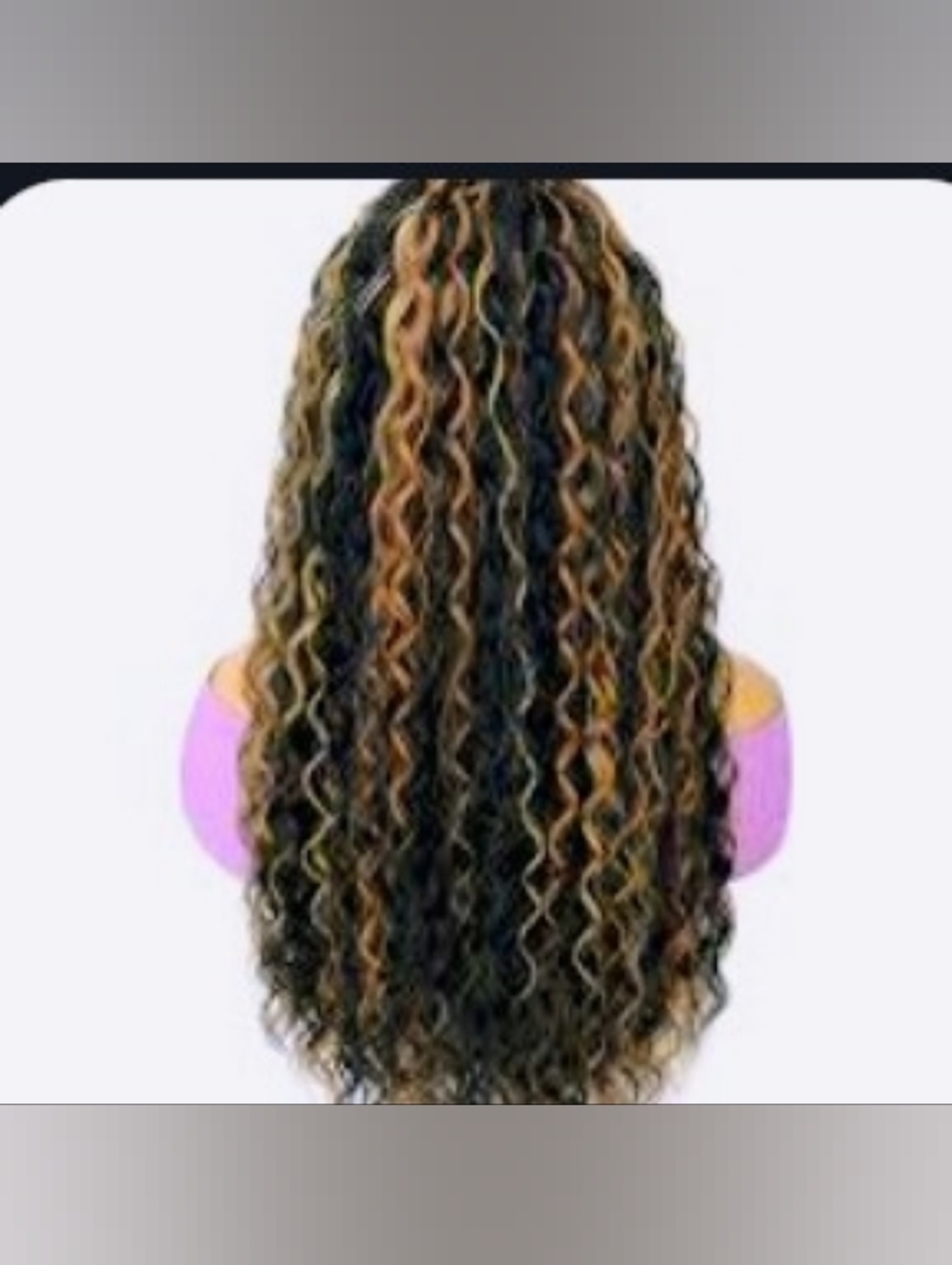 Long Curly/Wavy Headband Wig With Multi Brown Highlights